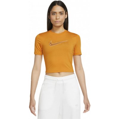 Nike W NSW TEE SLIM CRP SWOOSH Oranžová