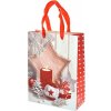 Vianočná darčeková taška, rozmer 24x18x8cm, veľkosť MEDIUM, vianočný motív