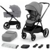 KINDERKRAFT kombinovaný Nea 2v1 Platinum Grey, Premium 2020 + autosedačka Kiddy