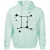 Súhvezdie - Gemini - Blíženci - Oversized mikina pánska Moon - kratšia + širšia - 2XL ( Frost )