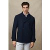 BUNDA HACKETT LONDON GREENWICH PEACOAT MIDNIGHT BLUE