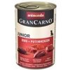 Animonda GRANCARNO® dog junior hovädzie a morčacie srdiečka 400g konzerva