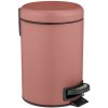 Wenko WENKO 25155100 - Kôš na odpadky LEMAN 17x25 cm ružová/čierna WE0304 + záruka 3 roky zadarmo + záruka 3 roky zadarmo