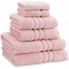Svetloružové froté bavlnené uteráky a osušky v súprave 6 ks Zero Twist – Catherine Lansfield