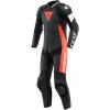 DAINESE TOSA 1 PCS LEATHER SUIT PERF BLACK/FLUO-RED/WHITE Velkosť: 56