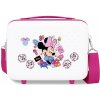 Cestovný kozmetický kufrík Minnie Mouse Flowers White, 21x29x15 cm, 9 l, 4311912