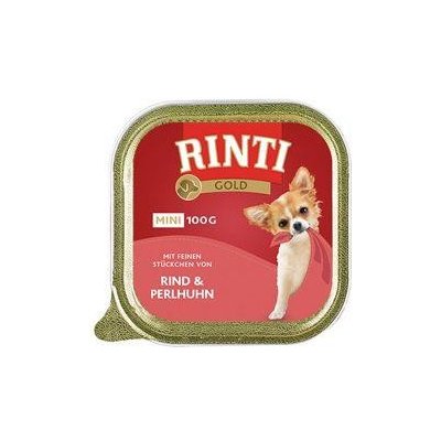 Rinti Dog Gold Mini vanička hovädzie+perla 100g