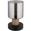 Globo Lighting Aleidis stolová lampa 1x25 W čierna-dymová 15768T