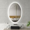 Erga Paola, oválne LED zrkadlo 80x120cm, 2990 lm, 3 farby svetla, predné a zadné osvetlenie, ERG-V01-302-1280-00