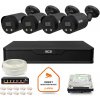 BCS Point IP Surveillance Kit 4x kamera BCS-P-TIP28FWR3L2-Ai2-G DVR s 1TB diskom