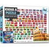 Kniha a puzzle Vlajky celého světa - autor neuvedený