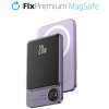 FixPremium - MagSafe PowerBank s LCD 5000mAh, fialová