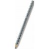 Faber-Castell Grafitová ceruzka Faber-Castell Grip Jumbo tvrdosť HB strieborná