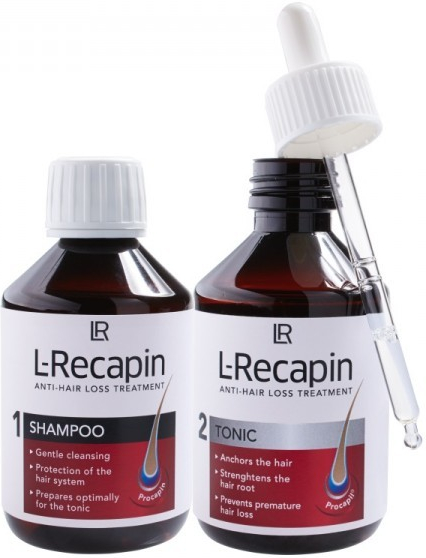 LR L-Recapin tonikum 200 ml + L-Recapin šampón 200 ml darčeková sada