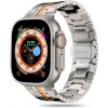 Techsuit Remienok (W063) - Apple Watch 1/2/3/4/5/6/7/8/9/10/SE/SE 2/Ultra/Ultra 2 (42/44/45/46/49mm) - Titánovo-oranžová KF2335567
