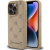 Karl Lagerfeld PU Karl Heads Pattern Magsafe Zadný Kryt pre iPhone 15 Pro Max Beige