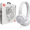 Káblové slúchadlá JBL TUNE 500 Náušné s mikrofónom - Biele