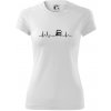 Moje srdce bije pre kamión - Dámske Fantasy športové (dresovina) - XL ( Biela )
