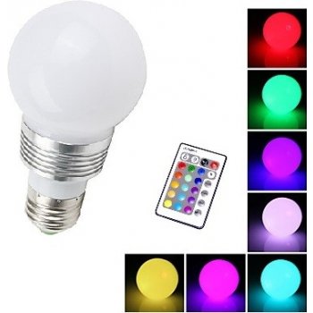 LED žiarovka E27 3W RGB farebná 230V od 15,36 € - Heureka.sk