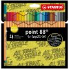Jemný liner STABILO point 88 - sada 24 ks