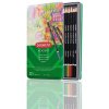 Pastelky DERWENT Academy Colour Pencil Tin v plechovej krabičke, okrúhle, 12 farieb (2301937)