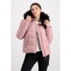 Bunda ALPHA INDUSTRIES Wmn Hooded Alpha Puffer ružová