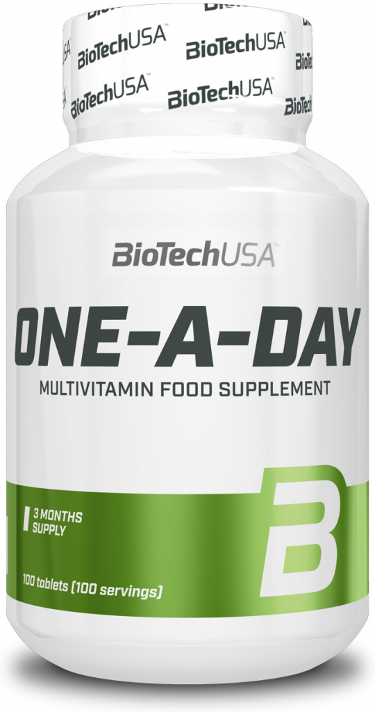 BioTech USA OneADay bez príchute 100 tabliet