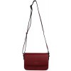 CINDY dámska crossbody koženková kabelka Tmavočervená