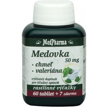 MedPharma Meduňka + chmel + kozlík 67 kapsúl