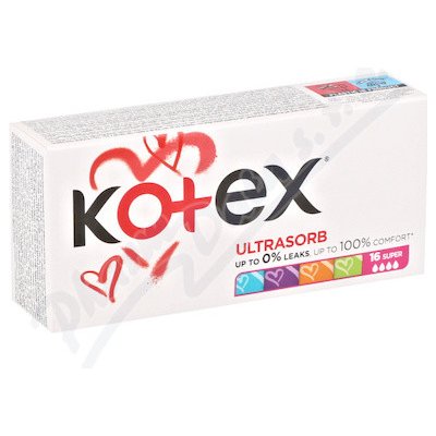 KOTEX Ultrasorb tampony Super 16ks