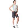 Castelli Prima 2 DT bibshort, Dark gray/ Pool blue Veľkosť: L Dámske kraťasy s prekríženými trakmi