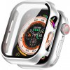 AppleMix Tvrdené sklo + rámček pre Apple Watch 42 mm Series 10 + korunka - strieborná