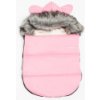 Luxusný zimný fusak s kapucňou s uškami New Baby Alex Fleece pink