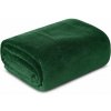 Eurofirany Deka SIMPLE jemná jednofarebná deka tmavozelená Polyester 150x200 cm
