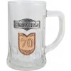 Pivový pohár krígeľ k 70 narodeninám 0,5l (*)