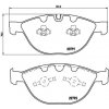 Sada brzdových platničiek, vždy 4 kusy v sade BREMBO P 06 047 (P06047)