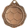 MMC1232/B - Medaila futbal (pr.32 mm, hr.2 mm) bronz - 3,2x0,2 cm