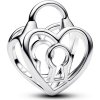 Pandora Strieborná korálka Srdiečkový zámok Moments 794358C00