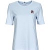 Tommy Hilfiger Tričká s krátkym rukávom REG MONOGRAM EMB C NK SS Modrá