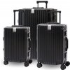 Cestovní kufr BERTOO Palermo - černý set 3v1 99l, 60l 36l