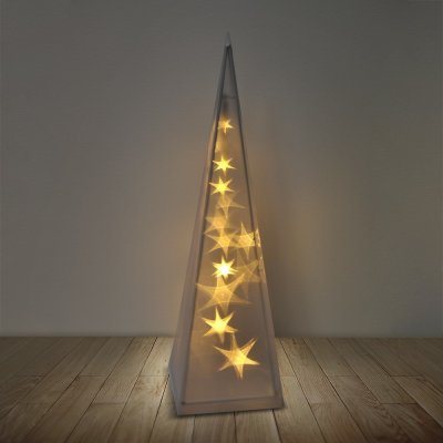 Solight LED vánoční pyramida 3D efekt světla 45cm 3 x AA teplá bílá 1V43 od  13,5 € - Heureka.sk