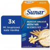 3x SUNAR Kaša mliečna krupicová na dobrú noc vanilková 225 g VP-F011435