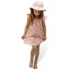 ESITO Dievčenské mušelínové šaty Flower pink Veľ. 80 - 86