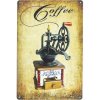 Retro plechová ceduľa Coffee 20x30cm (Retro dekorácia na stenu z plechu)
