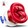 SuperLove 5in1 Sucking Licking Heating & Vibrating Mouth Pleaser Red
