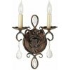Elstead Lighting Chateau nástenná lampa 2x60 W hnedá FE-CHATEAU2