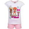 SUN CITY Dievčenské tričko kraťasy komplet L.O.L. Surprise bavlna bílý Velikost: 122 (7 let)