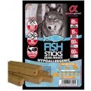 Maškrta pre psa Alphaspirit dog Paličky rybacie 4 x 10 g