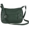 Mondo Italia kožená kabelka na rameno 392 tmavozelená