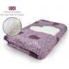 DRYBED Premium Vet Bed Big Heart fialový 150 x 100 cm